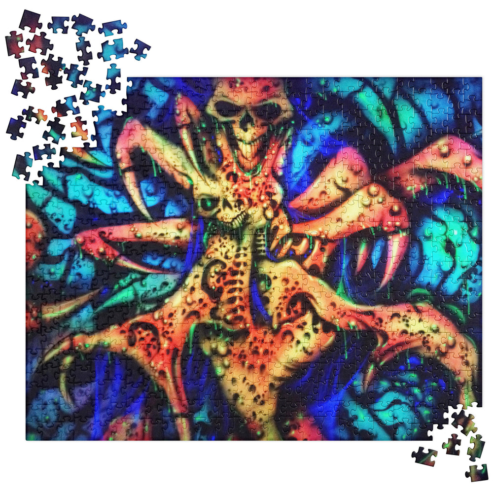Jigsaw puzzle - Twisted Skulls