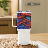 Travel mug with a handle - Menacing Eye