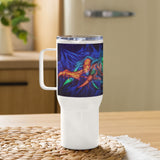 Travel mug with a handle - Spider Lady